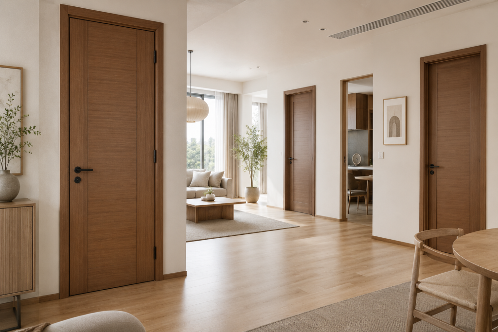 Cửa gỗ MDF trong không gian nội thất